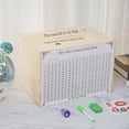 thumbnail image 3 of Caja de madera para guardar dinero Hucha Plan de ahorro de 365 días La caja tiembla el dinero no puede entrar ni salir de la alcancía, 3 of 4