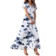 thumbnail image 1 of vestidos de verano para mujer vestidos maxi casuales de manga corta lindos vestidos maxi florales vestidos de invitados de boda vestidos fluidos de gasa azul real / s, 1 of 8