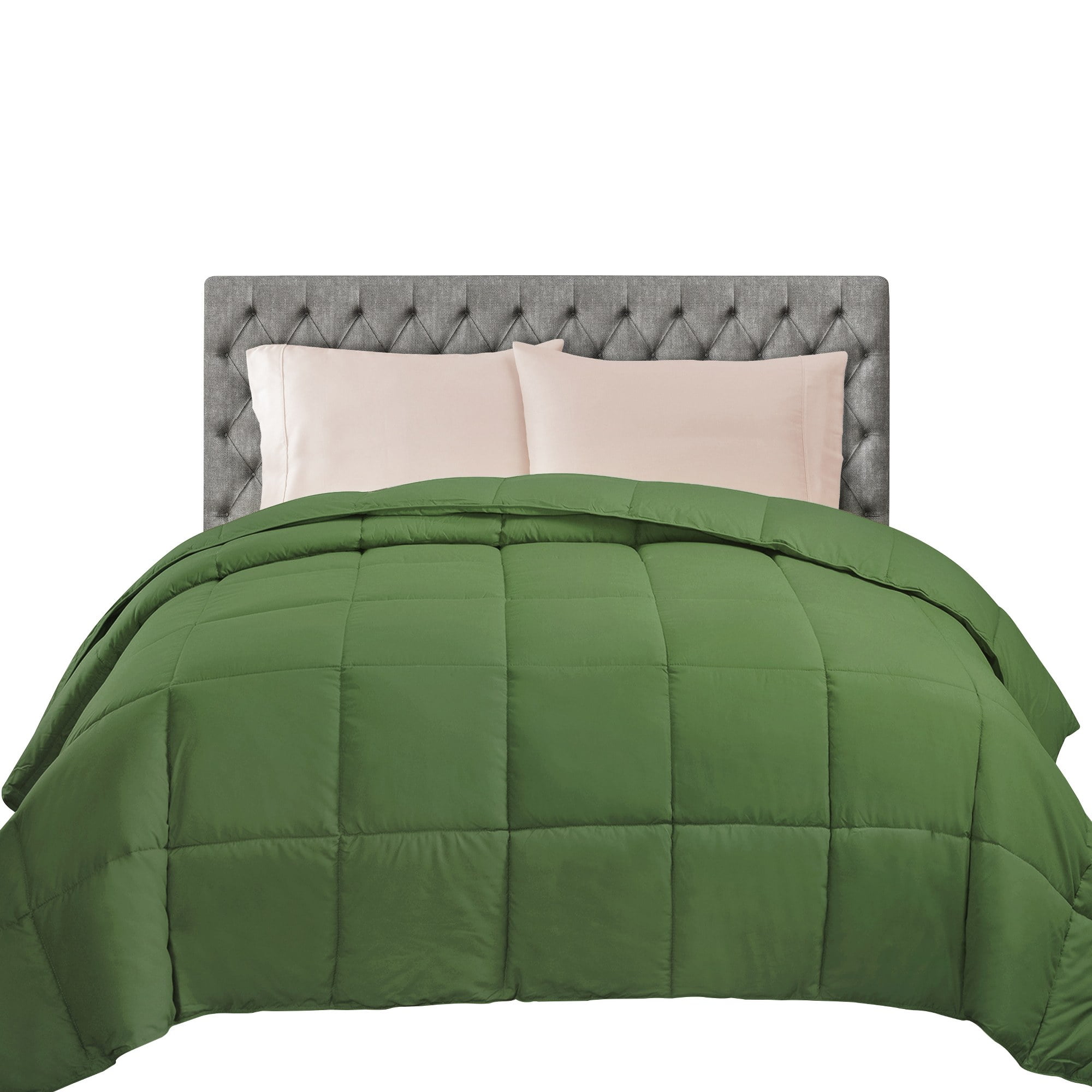 Superior Classic Reversible Comforter, King, Terrace Green