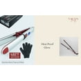 thumbnail image 5 of Salon Beauty Stainless Steel 1.25" Nano Titanium Plates Digital 2 in 1 Curling Wand Flat Iron (Glove Included), 5 of 6