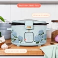 thumbnail image 2 of Beautiful 4 Qt Digital Slow Cooker with Hinged Locking Lid, Hydrangea Floral by Drew Barrymore, 2 of 11