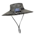 thumbnail image 4 of Sombrero para el sol Fernando con ventilador de enfriamiento para acampar hombres y mujeres tinta verde, 4 of 8