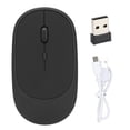 thumbnail image 1 of Ratón inalámbrico, recargable, ergonómico, 4 botones, ultrafino, portátil, accesorios para computadora de oficina, 1 of 8