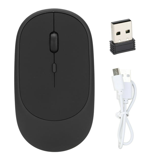 Ratón inalámbrico, recargable, ergonómico, 4 botones, ultrafino, portátil, accesorios para computadora de oficina