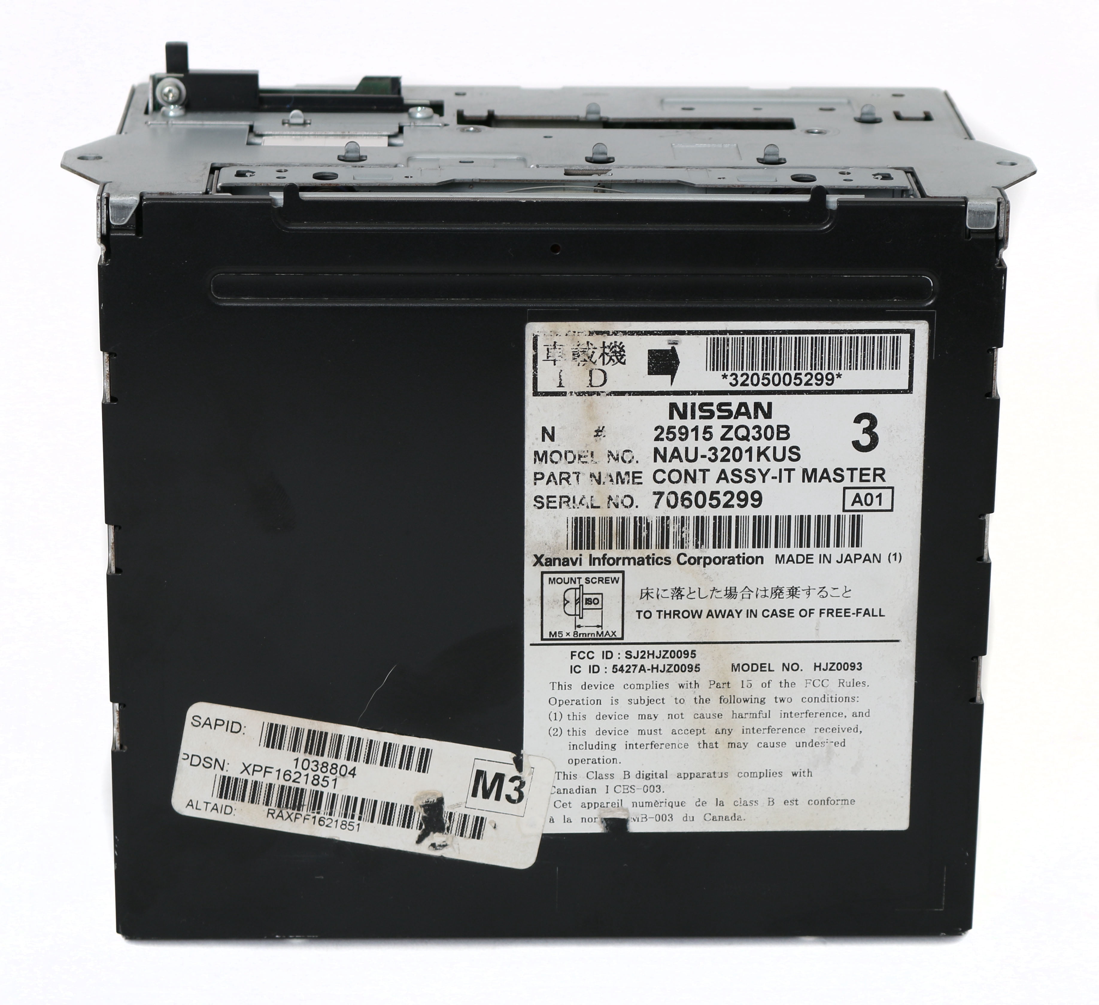 Restored 2008-2011 Nissan Pathfinder AM FM Radio Single Disc CD w Navigation 25915ZQ30B (Refurbished)