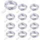thumbnail image 1 of 12 paquetes de luces de cadena con pilas YONGSHENG 20 LED 2 m Alambre de cobre impermeable IP65 Luz de atmósfera blanca fría, 1 of 5