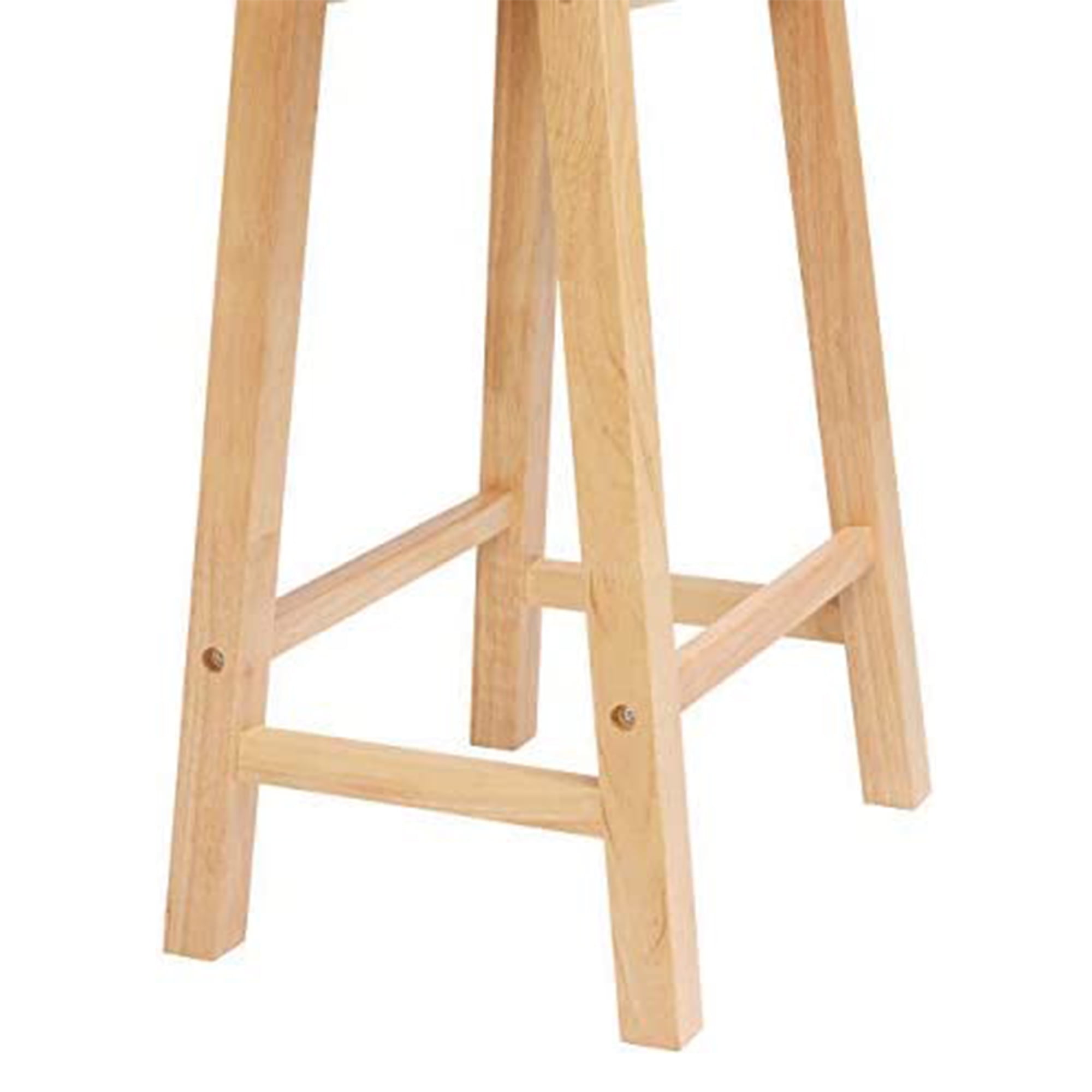 PJ Wood Saddle-Seat 24 Inch Kitchen, Table, & Bar Counter Stool, Natural