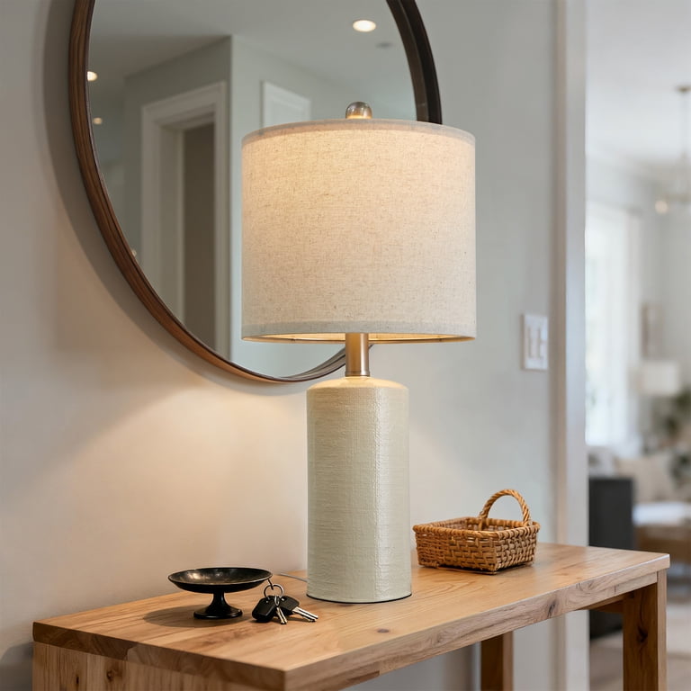 Oneach 20.25" Ceramic Bedside Table Lamps, Set of 2 photo 6
