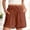 *2-Coffee, variant on VBVC Women's Lace Cotton-Linen Shorts,Drawstring Hollowed Out Summer Bottoms For Women,Ladies Lightweight Beach Lounge Shorts with Pockets,Yellow,S-2XL