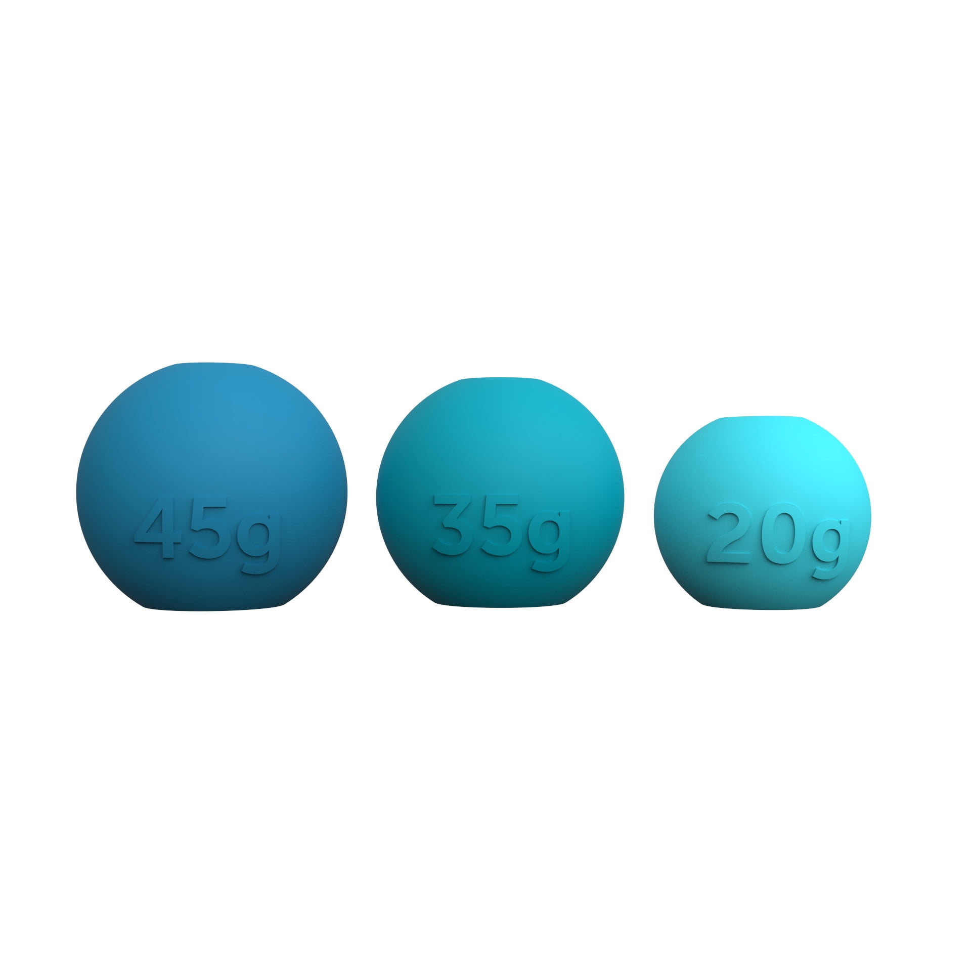 plusOne Weighted Silicone Kegel Exerciser, Build Strength, 3 Weight Sizes