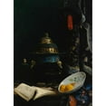 thumbnail image 3 of E.A. Baron Deslandes 11x14 Black Modern Framed Museum Art Print Titled - Still Life Featuring An&nbsp;18th Century Chinese Censer, Porcelain Enameled Dish and Qing Dynasty Courtier's Hat, 3 of 5