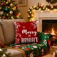 thumbnail image 5 of Hometravel Holiday Pillow Cover, Short Plush Cushion Protector, Christmas Themed Design for Sofa and Chair Decoration, 5 of 6
