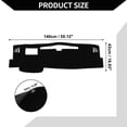 thumbnail image 5 of Dash Cover for Toyota Camry 2024 / Center Console Dashboard Cover Mat / Non-Slip Polyester Silicone 55.12"x16.93" / 1Pcs Black, 5 of 7