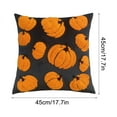 thumbnail image 2 of Summercome Fall Pumpkin Decorative Pillow Covers, 18"x18", Soft Plush Faux Fur Wool Farmhouse Throw Cushion Cases for Autumn Thanksgiving Holiday Home Decorations, 2 of 7