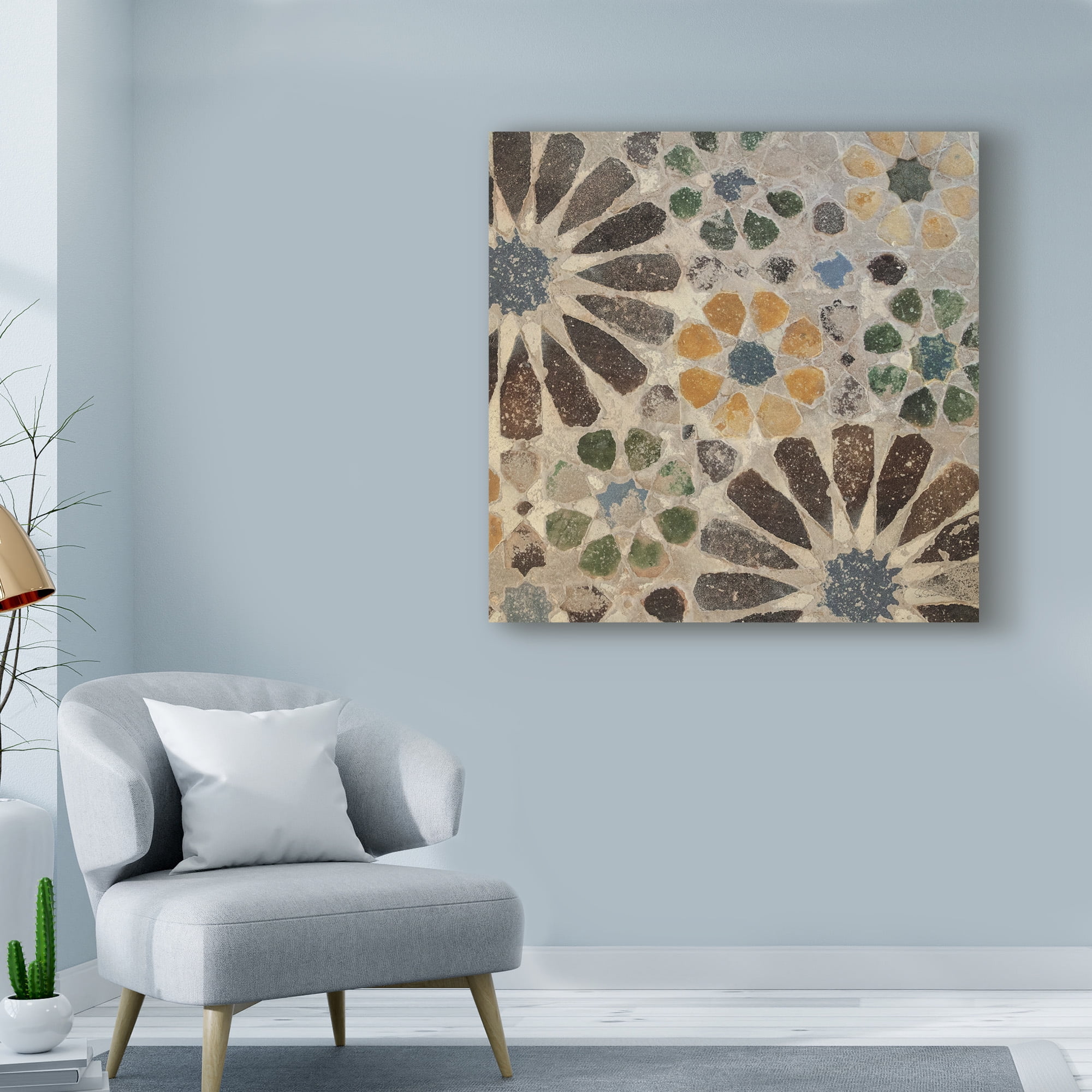 Trademark Fine Art 'Alhambra Tile II' Canvas Art by Sue Schlabach