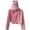 Pink, variant on HCYSFG Womens Sun Protection Jacket Hooded Zip Up Long Sleeve Cropped Fit Built In Visor Lightweight Windbreaker Summer Outdoor Beach Travel Hoodies