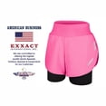 thumbnail image 6 of Exxact Sports 2 in 1 Shorts Women - Athletic Shorts with Spandex Underneath, Dry Fit Running Shorts with Pockets Women (Pink, AM), 6 of 7