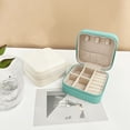 thumbnail image 4 of Caja de almacenamiento de joyas, portátil, para aretes, collares, anillos, pequeñas y exquisitas mini cajas de joyería, 4 of 6