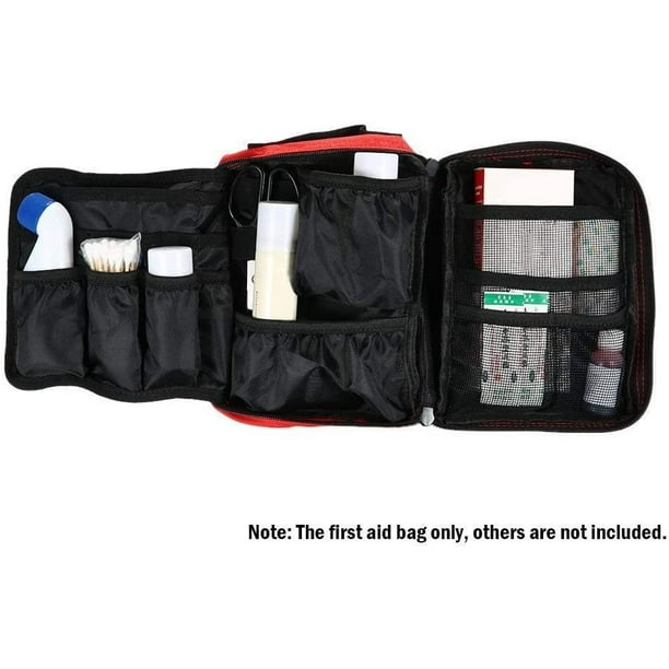First Aid Kit Bag, Emergency Survival Pouch Medical Storage Bag for  Home,car,Hunting,Workplace,Camping,Travel (Color : Red),Colour:Black Shelf  Rack