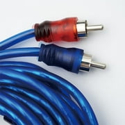 Speaker Wire Set, 4.5m Power & RCA Cables with Terminals, for Amplifier & Subwoofer Connections
