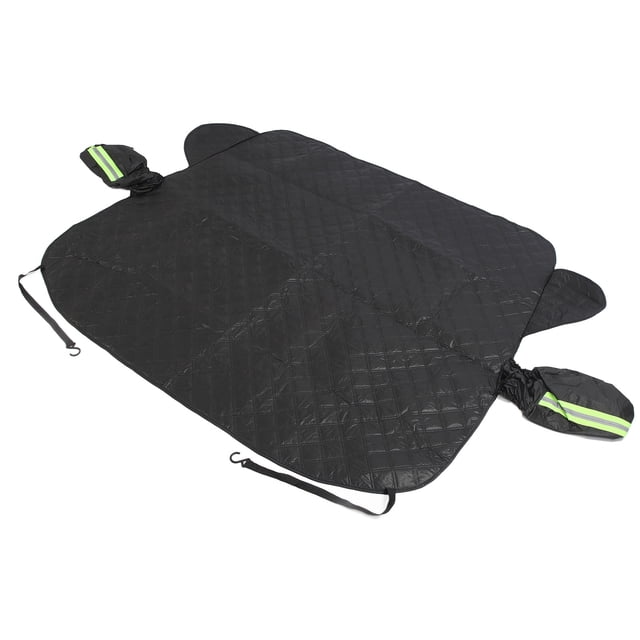 Car Ice Snow Cover, Windscreen Frost Protector Covers Dustproof Black Protective 5 Layers with Magnets Edges for Cars