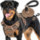 thumbnail image 1 of wonima02 Heavy Duty Tactical Dog Harness for Large Dogs, No Pull Adjustable Pet Harness Reflective Service Training Easy Control Pet Vest Military K9 Working Dog Harnesses- Large, Brown, 1 of 1
