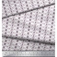thumbnail image 3 of Soimoi Cotton Cambric Fabric Floral & Circle Geometric Decor Fabric Printed Yard 56 Inch Wide, 3 of 3