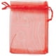 thumbnail image 2 of 100 bolsas de organza para regalo con cordón, ideales para joyería, bodas, fiestas y Navidad. Color rojo. Medidas: 12 x 9 cm., 2 of 4