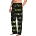 thumbnail image 3 of Kdxio American Flag Camo Print Men's Sleep Pajama Pant Lounge Pants with Pockets, 3 of 8