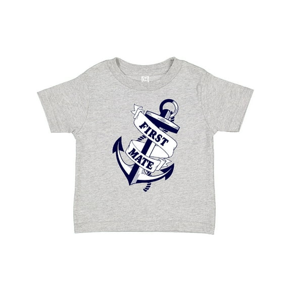 Inktastic First Mate with Anchor and Banner Boys or Girls Toddler T-Shirt