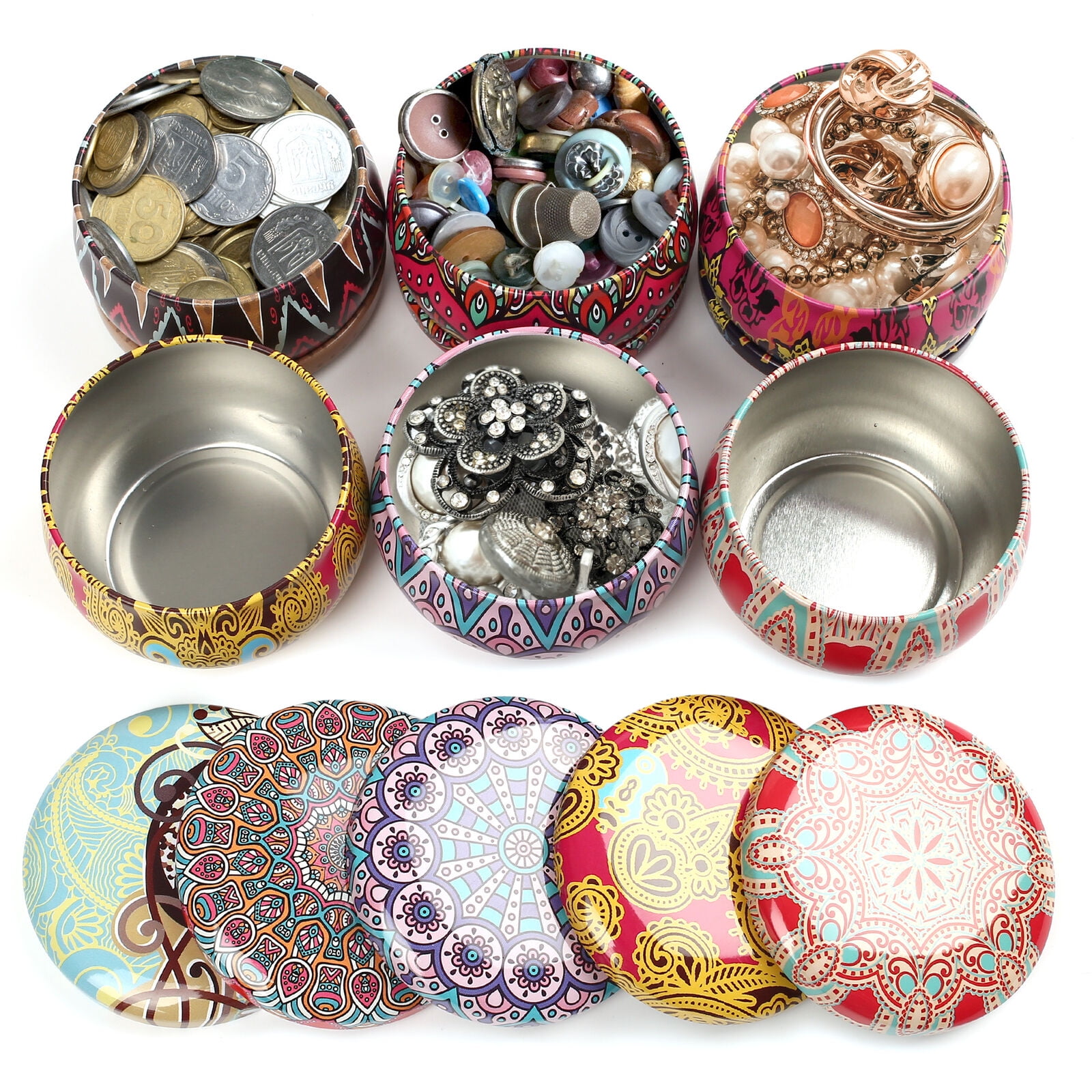 16 Pieces Candle Tin for Candle Making DIY Craft Jewelry Storage Case