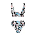 thumbnail image 2 of Honeii Panda Cute Hearts Print Women’s Bikini Set,Two Piece Swimsuit Bathing Suits,Stylish High Elasticity Swimwear for Beach and Pool, 2 of 7