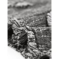 thumbnail image 5 of INSPIRE CHIC Women's Tweed Shirt with Tassel Cropped Length Spring Short Sleeve Shirt XS Black, 5 of 6