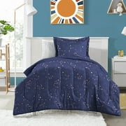 Dream Factory Zodiac Twin Bed-in-a-Bag, Midnight Blue, Microfiber, Polyester Fill, Male, Age Group 3+
