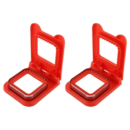

Clearance! Fenull Plastic Embossing Mold Uncrustable Sandwich Maker Cutters for Kids Lunch Mini Cookie Cutter and Sealer（2Pc） Sandwich Maker Mold Red 2*Sandwich Maker Mold