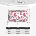thumbnail image 4 of Daiia Watermelon Bedding Waterproof Pillow Protector Zippered Queen – Bed Bug Proof Pillow Encasement-20"x30", 4 of 6
