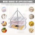thumbnail image 5 of Kabuer 3-Tier Mesh Clothes Drying Rack, Foldable Sweater Drying Rack, 30.3 x 24.5 x 30.7 inch, 5 of 6