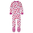 thumbnail image 2 of Burt's Bees Baby Baby Girl Sleeper Pajamas, Organic Cotton Zip Up Non-Slip Footie Snug Fit PJs, 2 of 6