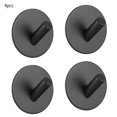 thumbnail image 3 of Cateissary 4 Uds. Colgador de ganchos de pared de doble cara, colgadores negros fuertes, estante de carga pesada con ventosa, ventosa para cocina Almacenamiento y organización del hogar, 3 of 6