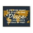 thumbnail image 2 of Stupell Industries We'd Have Roots Encouraging Travel World Map Sign,14 x 11, Design by Daphne Polselli, 2 of 5