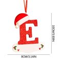 thumbnail image 4 of Pendentif Lettre Petit Chapeau Rouge de Noël Bricolage Nom Inscriptible Pendentif Lettre 26 5 Pcs, 4 of 4