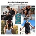 thumbnail image 5 of Uemuo Dachshund Dog Pattern Men's Sleeveless T-Shirt,Muscle Athletic Tank Top, Moisture-wicking Quick-dry Breathable Classic Tee Top for Gym Run Outdoor Sports-Large, 5 of 8