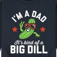 thumbnail image 3 of Instant Message - Dad Kind Of Big Dill   - Men's Crew Neck Fleece Pullover, 3 of 6