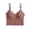 Wine, variant on Womens Seamless Ribbed Camisole Bralette U Back Cropped Tank Top Wireless Bandeau Style Base Layer Innerwear for Daily Wear and Layering Comfort Black