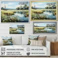 thumbnail image 4 of Designart "Meadow Calm Waters painting" Meadow Floater Framed Canvas Print, 4 of 7