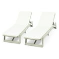 thumbnail image 3 of Noble House Acacia Wood Water Resistant Fabric and Adjustable Seating Chaise Lounge - Set of 2, 3 of 11