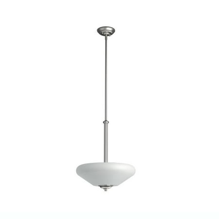 Glass Pendant Light Fixture - Philips Veccia Hanging Ceiling Suspension 3 Light Glass Pendant Fixture, Grey