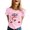 Light Pink, variant on Merry Christmas Tshirts Women Short Sleeve Casual Crewneck Cute Santa Claus Graphic Tees Holiday Party Tops