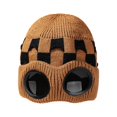 thumbnail image 4 of EliteGoogv Unisex Knit Beanie Lined Plaid Goggle Detail Skull Cap Winter Hat, 4 of 4