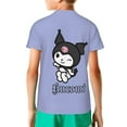 thumbnail image 2 of Sanrio Kuromi Kids T-Shirt 3d Printed Graphic T-Shirts Boys And Girls Short Sleeve Shirts For Youth Kids X-Small, 2 of 6